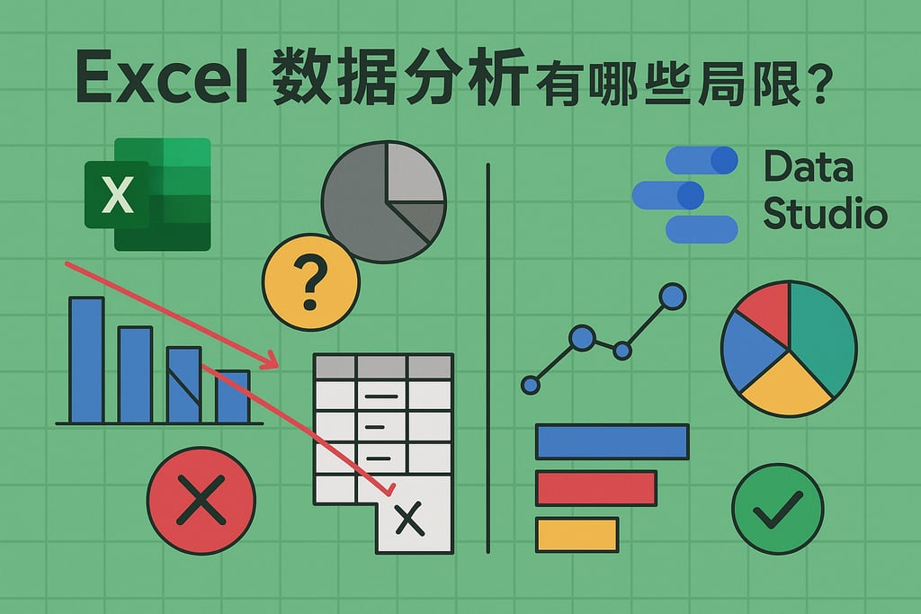Excel数据分析有哪些局限？与Data Studio功能对比